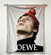 LOEWE Art Print Flannel Throw Blanket for Sofa L089